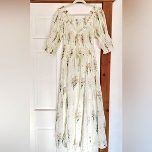 Doen ischia dress Painted Bouquet Size L